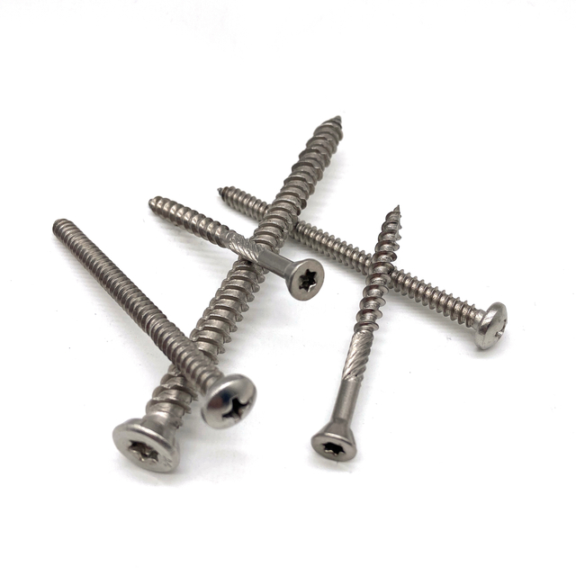 Befestigungselemente Ss304 DIN912 M6 80 mm Hakenkreuz-Flachkopf-selbstschneidende Schraube