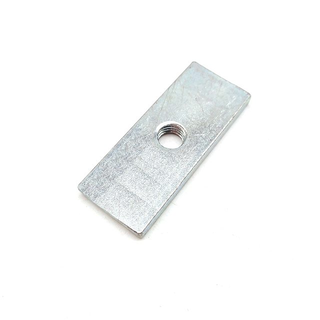 Kohlenstoffstahlqualität 8.8/10.9/12.9 Blau weiße Zinkbeschichtete lange Rechteck -Stempeldünnmutter