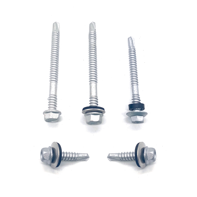 SS316+SCM435 M6 M5,5 Selbstbohrende Bimetall-Verbundschraube mit Sechskantkopf