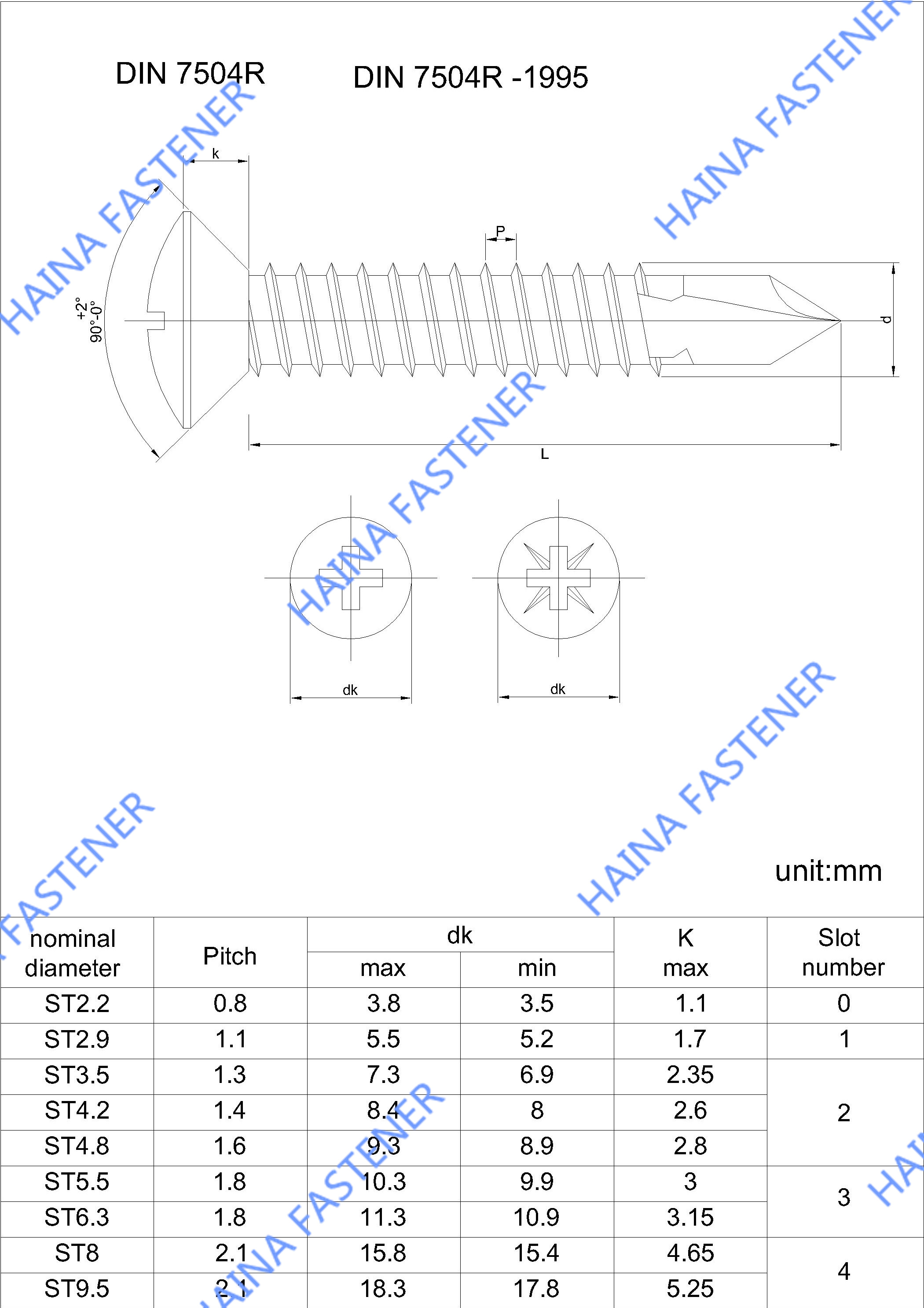 DIN7504R Bohrschraube