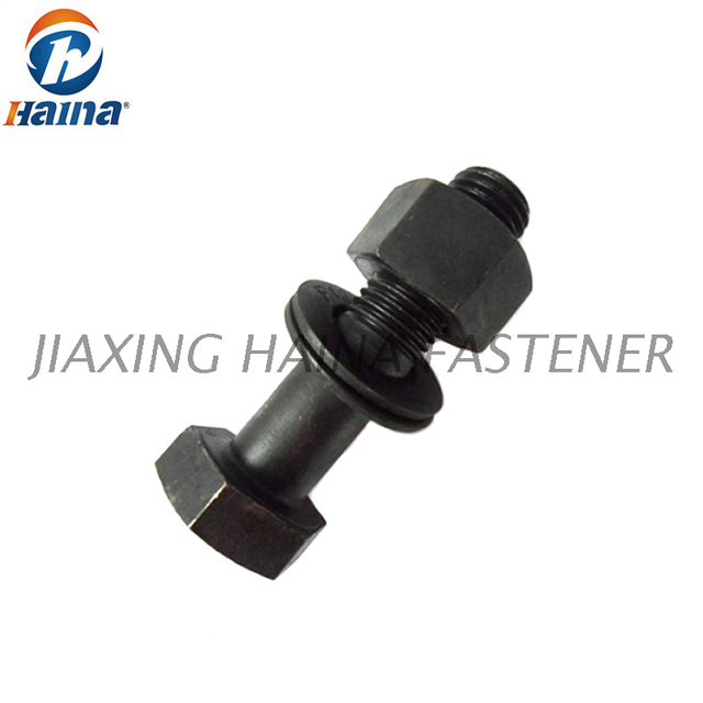 Sechskantschrauben aus hochfestem Stahl mit schwarzer Struktur DIN6914